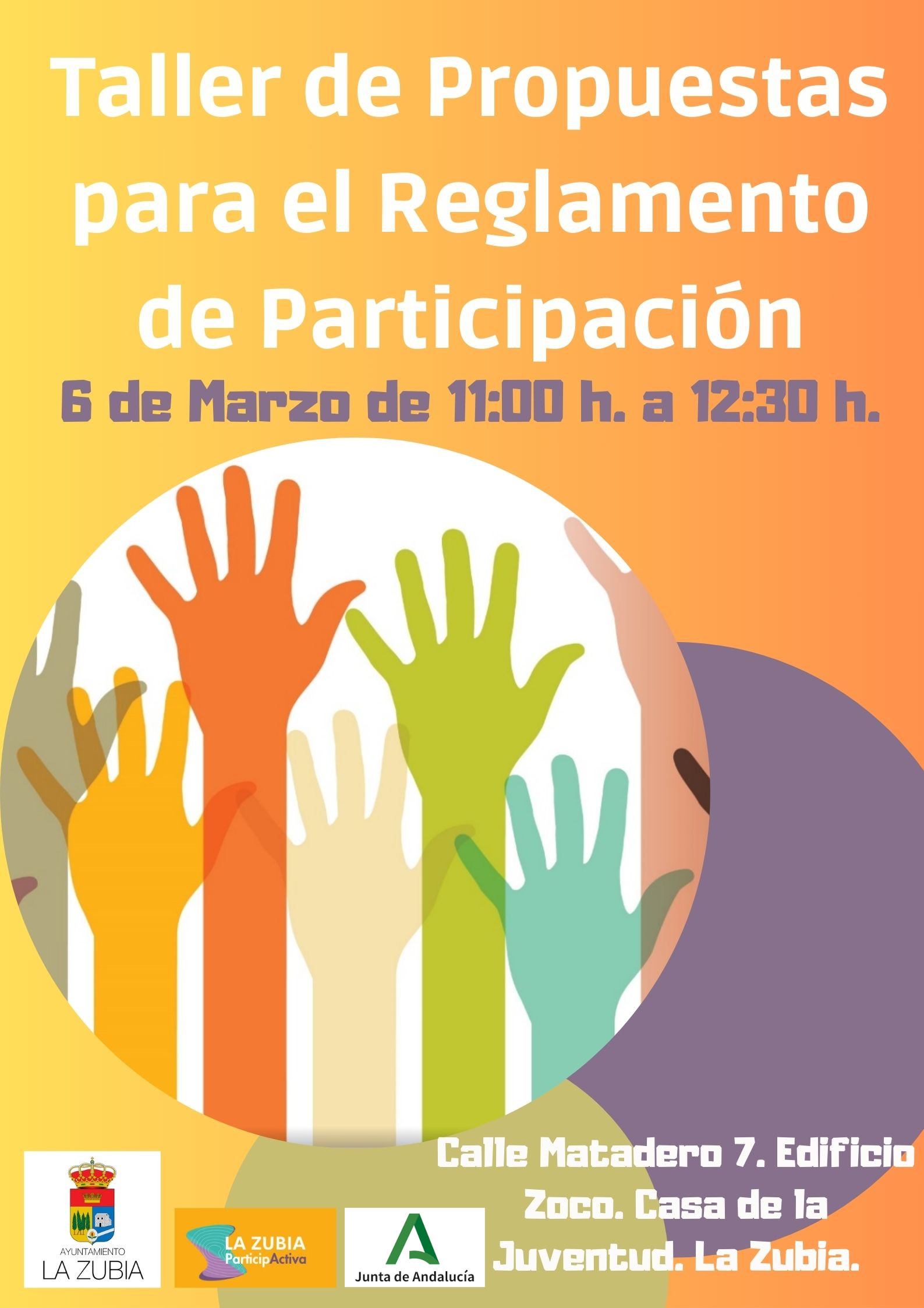 cartel taller reglamento participacion